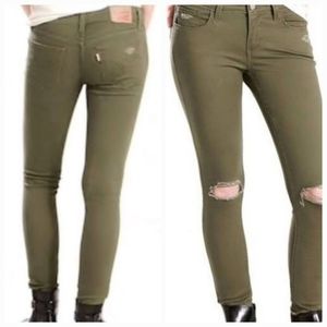 Levi's Olive Skinny Jeans for Women